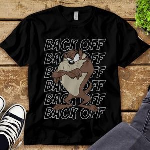 Looney Tunes Taz Back Off Portrait Unisex Tee Adult T-shirt Kid Shirt
